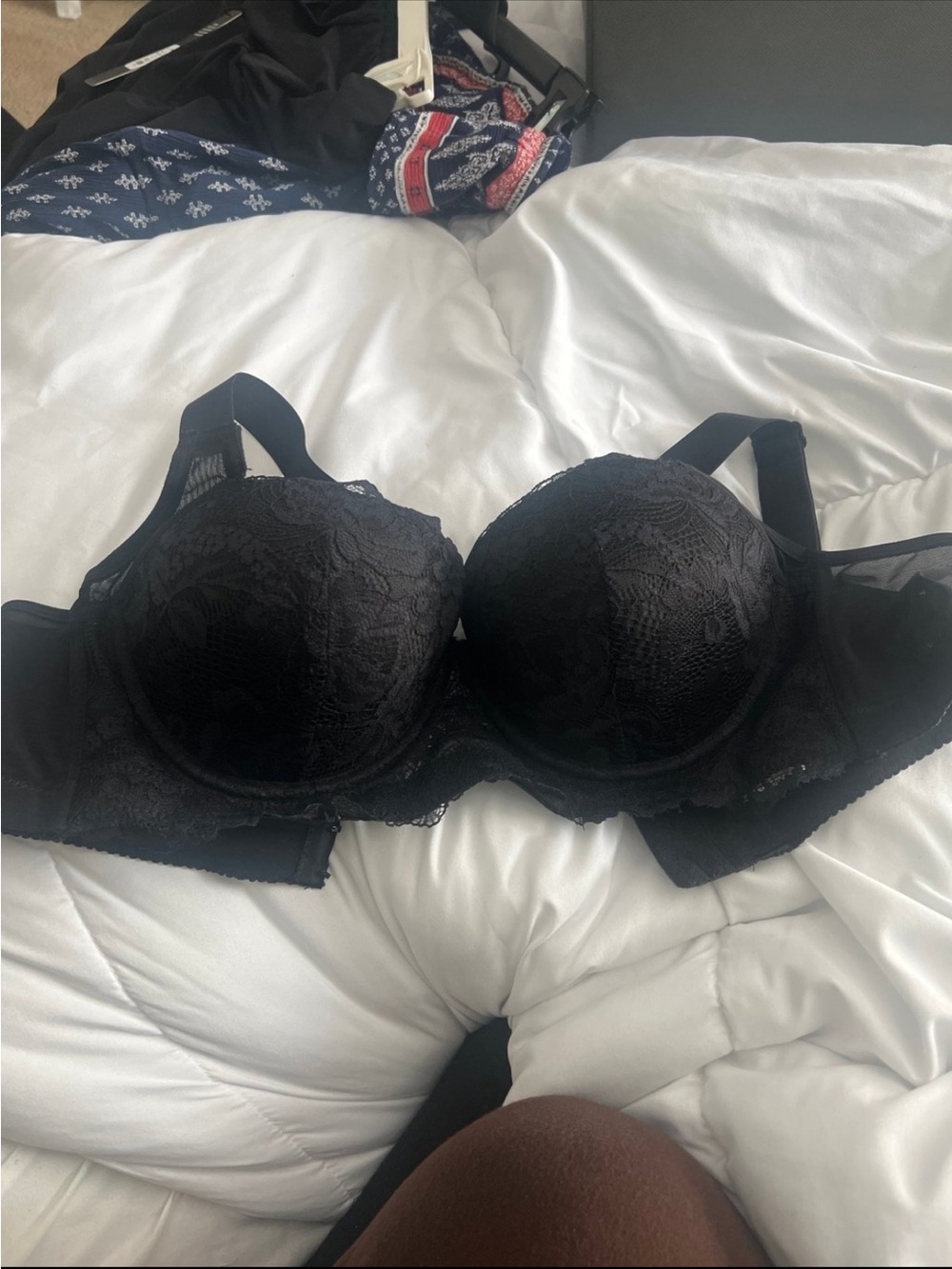 Non padded black Lace bra
